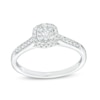 Thumbnail Image 1 of 1/4 CT. T.W. Composite Diamond Cushion Frame Promise Ring in 10K White Gold