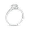 Thumbnail Image 1 of 1/4 CT. T.W. Composite Diamond Cushion Frame Promise Ring in 10K White Gold