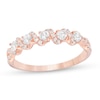 Thumbnail Image 0 of 1/2 CT. T.W. Diamond Spiral Ring in 14K Rose Gold