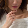 Thumbnail Image 2 of Cherished Promise Collection™ 1/6 CT. T.W. Composite Diamond Vintage-Style Promise Ring in Sterling Silver