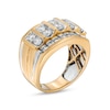 Thumbnail Image 3 of Men's 3 CT. T.W. Diamond Column Wedding Band in 14K Gold