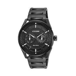 Men's Drive from Citizen Eco-Drive® CTO Black IP Watch with Black Dial (Model: BU4025-59E)