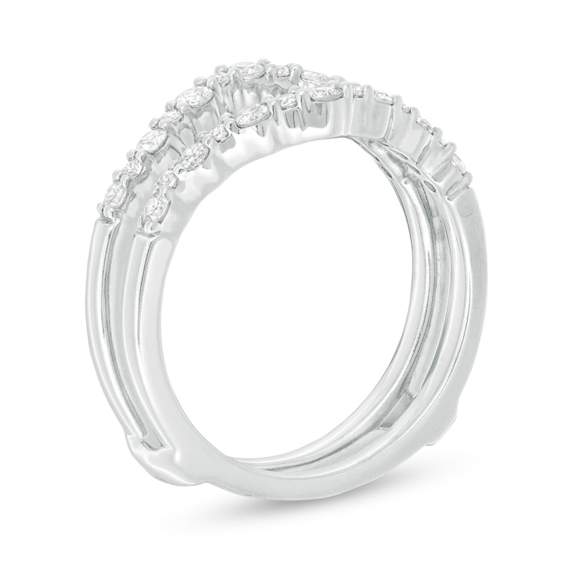 Main Image 2 of 3/8 CT. T.W. Diamond Contour Solitaire Enhancer in 14K White Gold