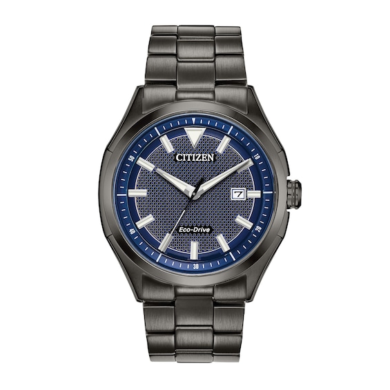 Men's Drive from Citizen Eco-DriveÂ® WDR Grey IP Watch with Blue Dial (Model: AW1147-52L)