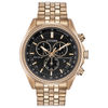 Thumbnail Image 1 of Men's Citizen Eco-Drive® Brycen Chronograph Rose-Tone IP Watch with Black Dial (Model: BL5563-58E)