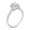 Thumbnail Image 1 of 1 CT. T.W. Princess-Cut Diamond Double Frame Engagement Ring in 14K White Gold