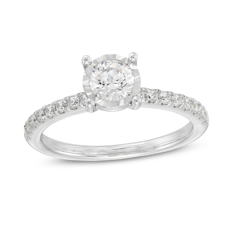 3/4 CT. T.W. Diamond Engagement Ring in 14K White Gold