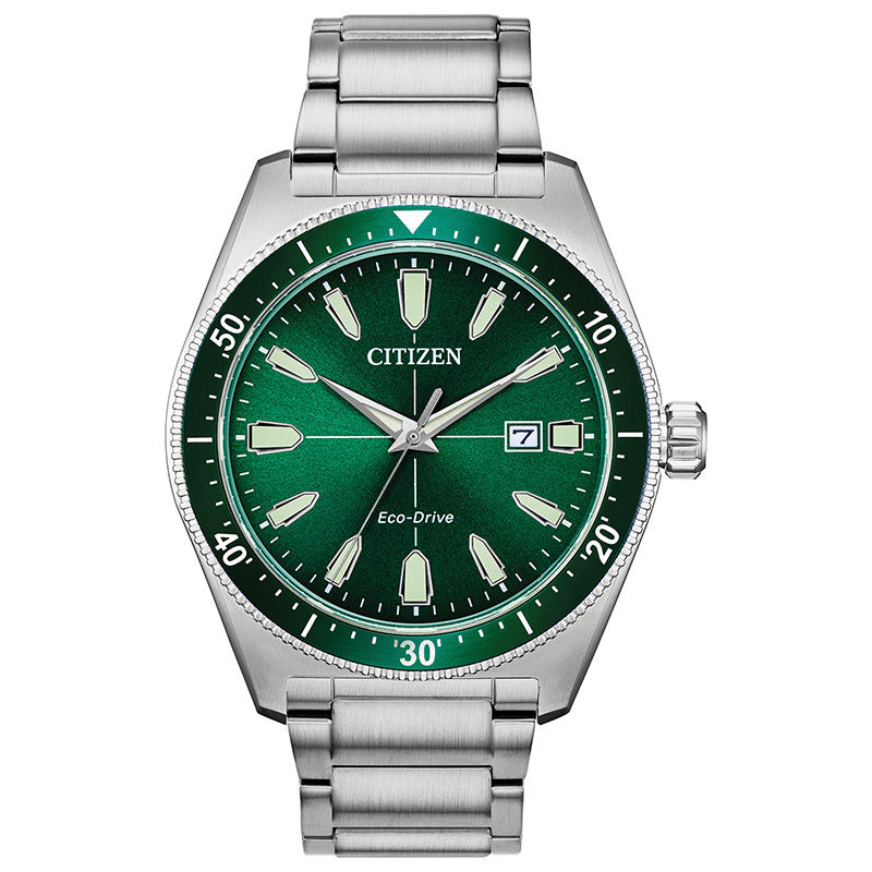 Main Image 1 of Men's Citizen Eco-Drive® Brycen Watch with Green Dial (Model: AW1598-70X)