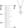 Thumbnail Image 3 of 1/4 CT. Certified Princess-Cut Diamond Solitaire Pendant in 14K White Gold (I/I1)