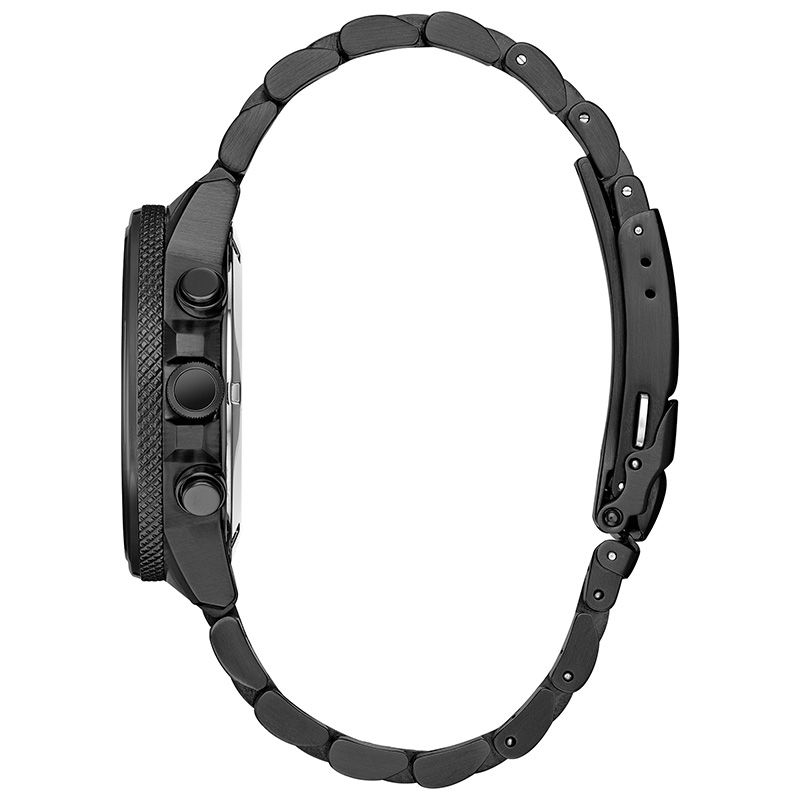 Main Image 2 of Men's Citizen Eco-Drive® Black Panther Chronograph Black IP Watch with Black Dial (Model: CA0297-52W)