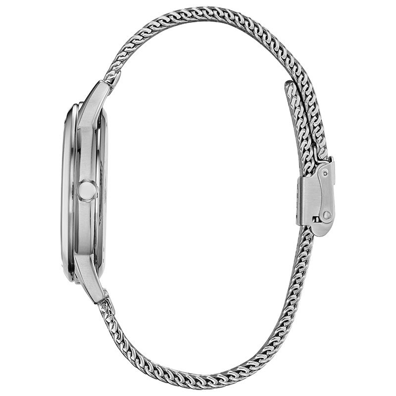 Main Image 2 of Citizen Eco-Drive® Mickey Mouse Mesh Watch with Black Dial (Model: FE7060-56W)