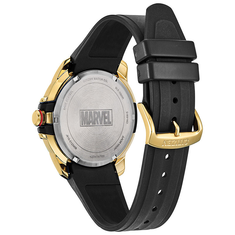 Main Image 3 of Men's Citizen Eco-Drive® Avengers Two-Tone Strap Watch with Black Dial (Model: AW1155-03W)