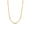 Thumbnail Image 1 of Made in Italy 2.2mm Multi-Finish Puntinato Bead Station Necklace in 14K Gold