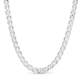 5.7mm Mariner Chain Necklace in Solid Sterling Silver  - 22"
