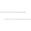 Thumbnail Image 3 of Men's 1.25mm Diamond-Cut Wheat Chain Necklace in Solid 14K White Gold - 18"