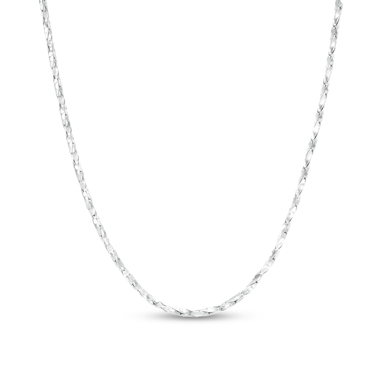 Main Image 1 of Men's 2.0mm Twisted Chain Necklace in Solid Sterling Silver  - 20"