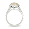 Thumbnail Image 3 of Enchanted Disney Aladdin 1-1/2 CT. T.W. Oval Diamond Double Frame Engagement Ring in 14K Two-Tone Gold