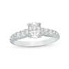 Thumbnail Image 1 of 1-1/2 CT. T.W. Certified Oval Diamond Engagement Ring in 14K White Gold (I/SI2)
