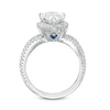Thumbnail Image 3 of Vera Wang Love Collection 2-1/2 CT. T.W. Certified Pear-Shaped Diamond Frame Engagement Ring in 14K White Gold (I/SI2)