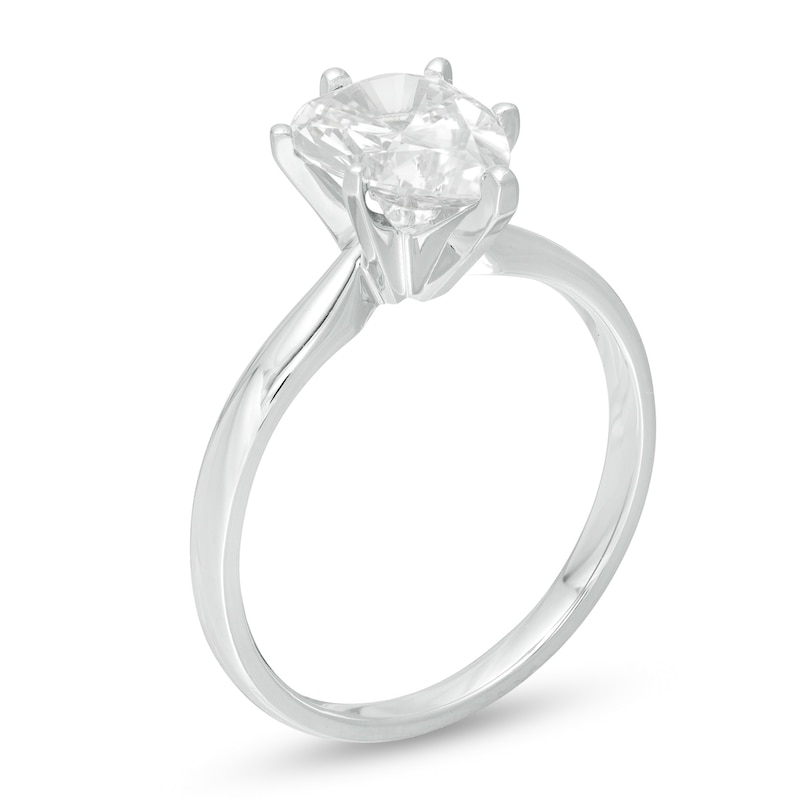 1-1/2 CT. Certified Pear-Shaped Diamond Solitaire Engagement Ring in 14K White Gold (I/I1)