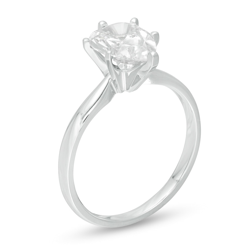 Main Image 3 of 1-1/2 CT. Certified Pear-Shaped Diamond Solitaire Engagement Ring in 14K White Gold (I/I1)