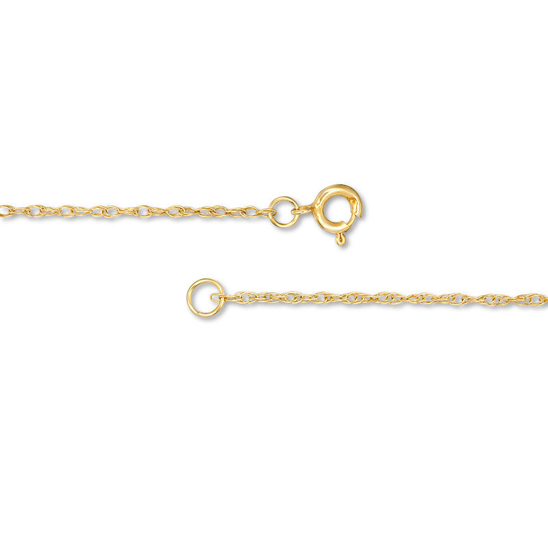 1/20 CT. T.W. Diamond Lowercase Block Initial Bracelet in 14K Gold (1 Line)