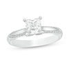 Thumbnail Image 1 of 1-1/8 CT. T.W. Certified Princess-Cut Diamond Solitaire Engagement Ring in 14K White Gold (I/I2)