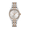 Thumbnail Image 1 of Ladies' Caravelle by Bulova Crystal Two-Tone Watch with Silver-Tone Dial (Model: 45L180)