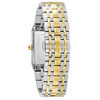 Thumbnail Image 1 of Men's Bulova Futuro Quadra Diamond Accent Two-Tone Watch with Rectangular Blue Dial (Model: 98D154)