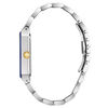 Thumbnail Image 3 of Men's Bulova Futuro Quadra Diamond Accent Two-Tone Watch with Rectangular Blue Dial (Model: 98D154)