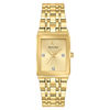 Thumbnail Image 1 of Ladies' Bulova Futuro Quadra Diamond Accent Gold-Tone Watch with Rectangular Champagne Dial (Model: 97P140)