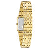 Thumbnail Image 2 of Ladies' Bulova Futuro Quadra Diamond Accent Gold-Tone Watch with Rectangular Champagne Dial (Model: 97P140)