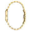 Thumbnail Image 3 of Ladies' Bulova Futuro Quadra Diamond Accent Gold-Tone Watch with Rectangular Champagne Dial (Model: 97P140)