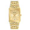 Thumbnail Image 1 of Men's Bulova Futuro Quadra Diamond Accent Gold-Tone Watch with Rectangular Champagne Dial (Model: 97D120)