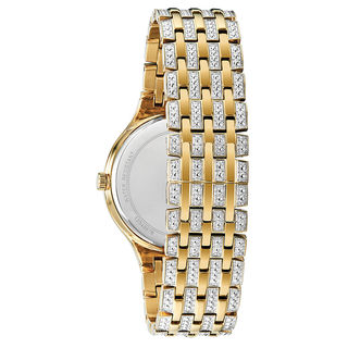 Men's Bulova Phantom Crystal Accent Gold-Tone Watch with