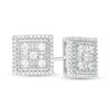 Thumbnail Image 0 of 1/2 CT. T.W. Composite Diamond Square Frame Stud Earrings in 10K White Gold