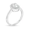 Thumbnail Image 2 of 3/4 CT. T.W. Oval Multi-Diamond Frame Ring in 10K White Gold