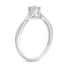 Thumbnail Image 2 of Diamond Accent Frame Crossover Shank Promise Ring in Sterling Silver