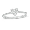 Thumbnail Image 0 of 1/5 CT. T.W. Composite Diamond Heart-Shaped Promise Ring in 10K White Gold