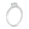 Thumbnail Image 2 of 1/5 CT. T.W. Composite Diamond Heart-Shaped Promise Ring in 10K White Gold