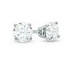 Thumbnail Image 1 of 1/4 CT. T.W. Diamond Solitaire Stud Earrings in 10K White Gold