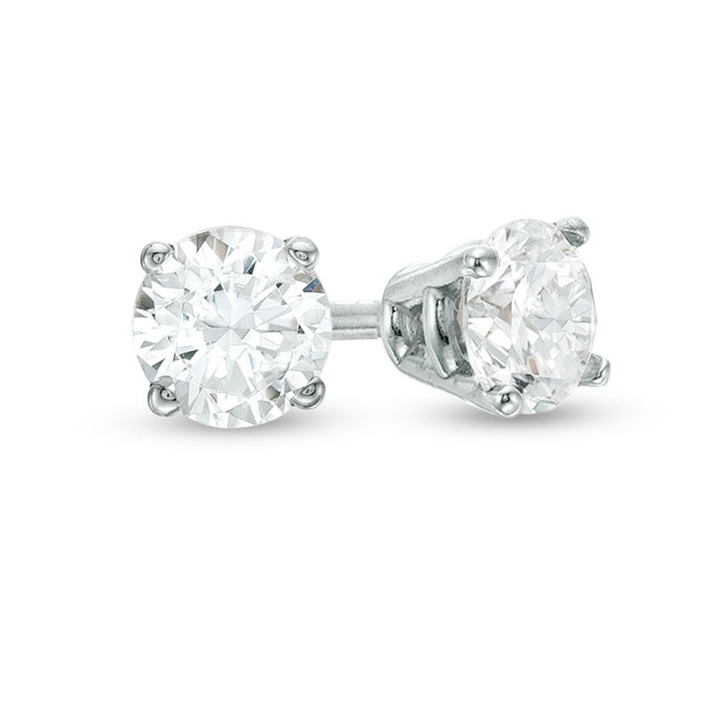 Diamond Stud Earrings 1/4 ct tw Round-Cut 10K Yellow Gold