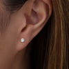 Thumbnail Image 2 of 1/4 CT. T.W. Diamond Solitaire Stud Earrings in 10K White Gold