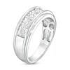 Thumbnail Image 3 of 1/4 CT. T.W. Diamond Square Illusion Wedding Band in 10K White Gold