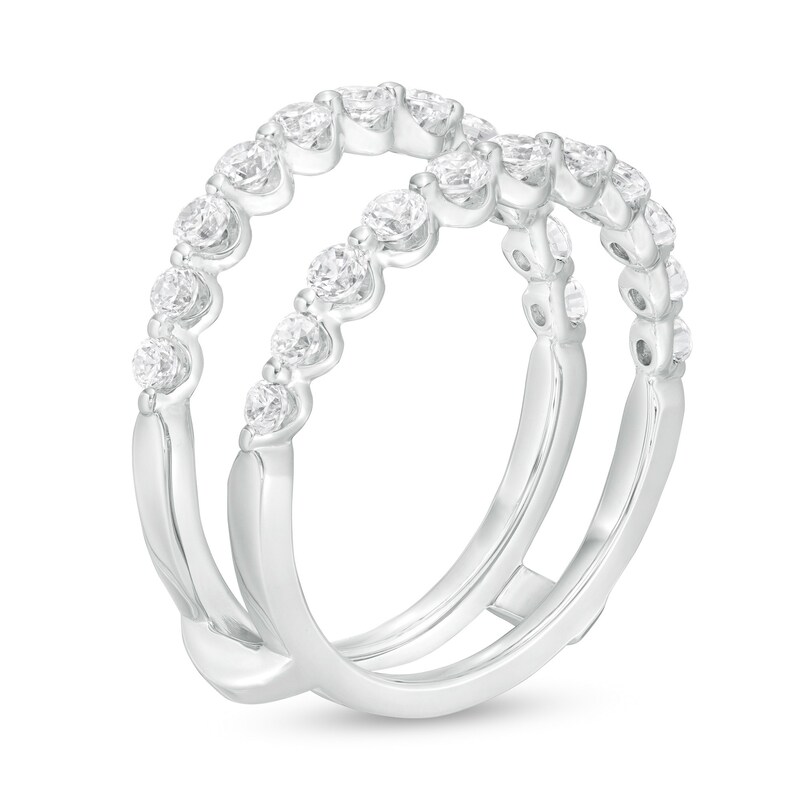Main Image 2 of 1 CT. T.W. Diamond Solitaire Enhancer in 14K White Gold