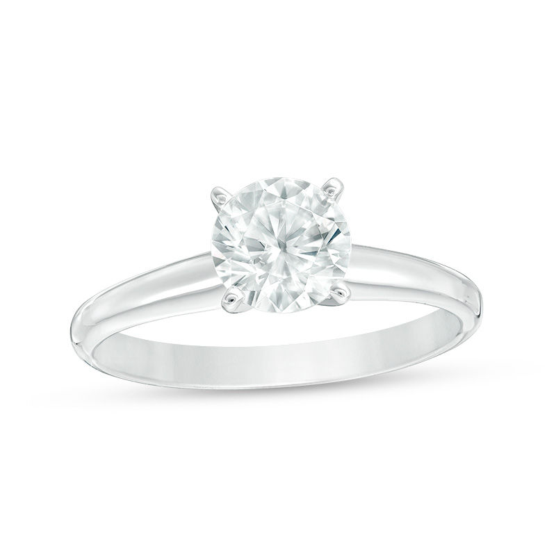 1-1/2 CT. Certified Diamond Solitaire Engagement Ring in 18K White Gold (I/SI2)