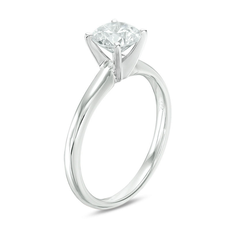 1-1/2 CT. Certified Diamond Solitaire Engagement Ring in 18K White Gold (I/SI2)