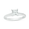 Thumbnail Image 0 of 3/4 CT. Certified Princess-Cut Diamond Solitaire Engagement Ring in 18K White Gold (I/SI2)