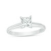 Thumbnail Image 1 of 3/4 CT. Certified Princess-Cut Diamond Solitaire Engagement Ring in 18K White Gold (I/SI2)