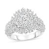 Thumbnail Image 0 of Adrianna Papell 2 CT. T.W. Diamond Sunburst Frame Ring in 10K Two-Tone Gold